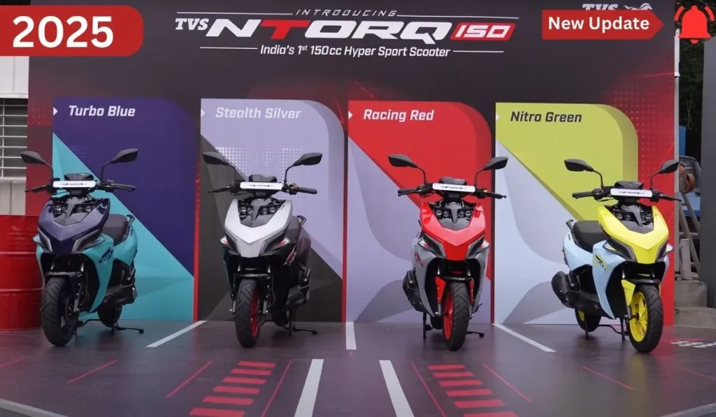 TVS Ntorq 150: स्पोर्टी लुक, दमदार इंजन और फीचर्स 2025