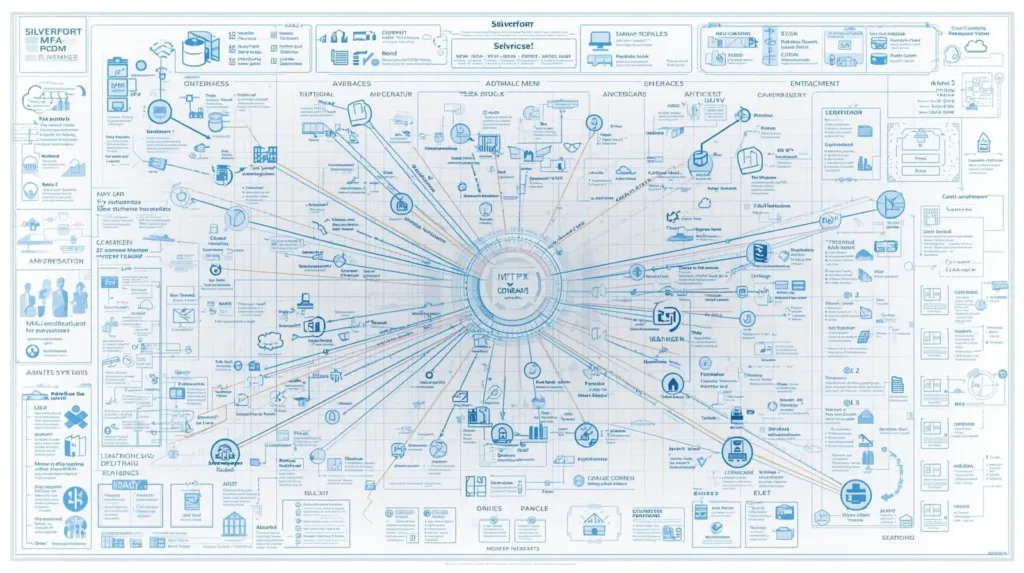 Visual breakdown of Silverfort's MFA coverage across enterprise systems